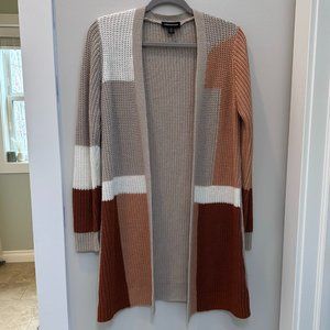 Colorblock Long Sleeve Cardigan